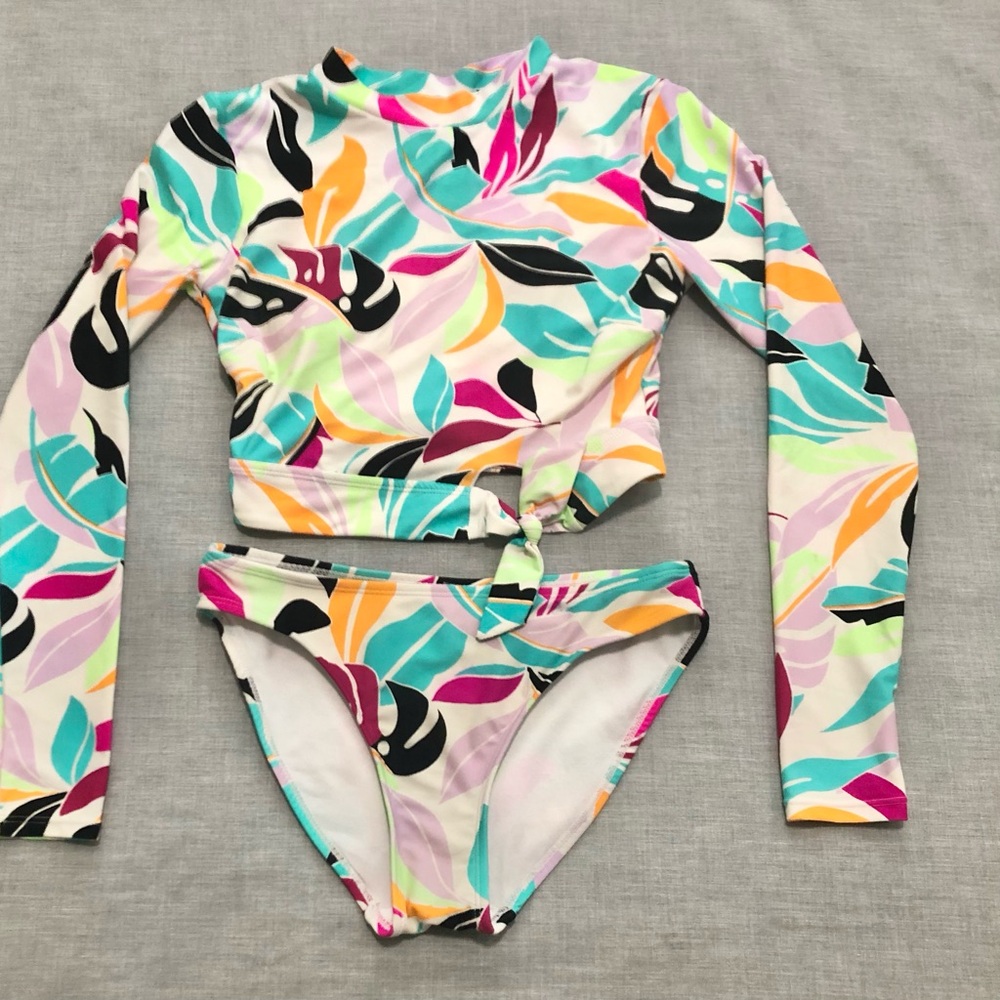 Endless Waves Junior’s Colorful 2-Piece Swimsuit Size 3-5 (S)